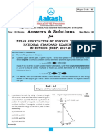 Answers & Solutions: For For For For For