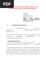 84.modelo de Solicitud de Medida Temporal Sobre El Fondo Consistente en Asignacion Anticipada de