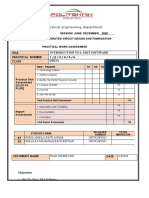 Electrical Engineering Department: Title Introduction To L-Edit Software Practical Number 1 / 2 / 3 / 4 / 5 / 6 Class