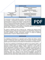 Formato Plan de Asignatura Investigación de Operaciones Ii