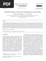 Renewable Energy in Taiwan: Its Developing Status and Strategy