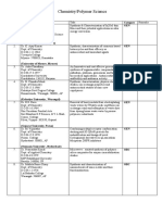 Chemistry/Polymer Science: Category GEN