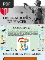 Obligaciones de Hacer