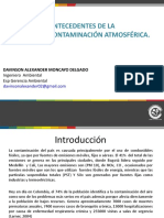 Antecedentes de La Contaminacion Atmosferica