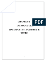 Chapter-1 (To Industry, Company & Topic)