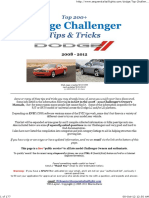 2008-2012 Challenger Tips and Tricks