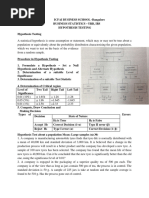 Hypothesis Testing