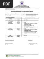 Department of Education: Individual Workweek Accomplishment Report