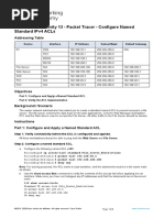 Module 2.2 - Activity 13 - Packet Tracer - Configure Named Standard Ipv4 Acls