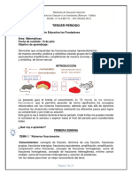 Guía de Aprendizaje Matematicas Fracciones 5