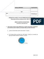 Grado Medio Examen Matematicas - 2018