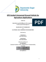 GPS Guided Unmanned Ground Vehicle For Agriculture Applications