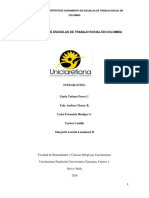 Surgimiento de Escuelas de Trabajo Social en Colombia