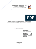 Implementación de Un Sistema de Gestión de La Calidad e Inocuidad Alimentaria Basado en La Norma BRC en DULCONO ROMA Ltda.