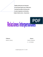 Relaciones Interpersonales