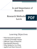 Lec - 01 - What Is Research and Its Characteristics