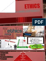 Ethics As A Dimension of Social Responsibility