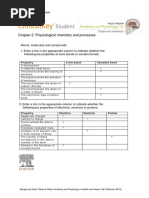 Chapter 2: Physiological Chemistry and Processes: Property Ionic Bond Covalent Bond