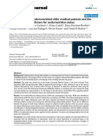 Characteristics of Undernourished Older Medical Patients and The Identification of Predictors For Undernutrition Status PDF