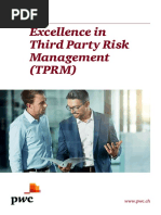 Excellence in Third Party Risk Management (TPRM) : WWW - PWC.CH