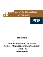 Cours Ethique Et La Déontologie PDF