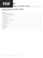 Apple Style LED Pulsing Using A 130 MCU