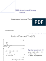 2.065/2.066 Acoustics and Sensing: Massachusetts Institute of Technology