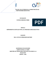 Dimensiones y Roles de Los Actores en La Administración de Instituciones Educativa1