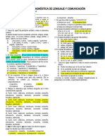 Evaluación Diagnóstica de Lenguaje y Comunicación