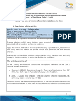 Activity Guide and Evaluation Rubric - Task 2 - Solving Problems of Decision Models Under Risks