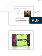 Optical Properties of Solids by Mark Fox: Chapter 1: Introduction 1.1 1.2