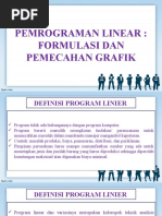 PEMROGRAMAN LINEAR Solusi GRAFIK