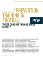 Injury Prevention Training in Football: Time To Consider Training Under Fatigue?