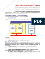 Chap I Le Microprocesseur - 2020 PDF