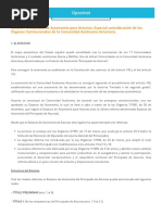 Tema 2 El Estatuto de Autonoma para Asturias Especial Consideracin de Los Rganos Institucionales de La Comun PDF