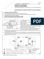 Vehicle Lift and Support Locations: 1. Notice About Vehicle Condition When Jacking Up