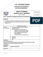 Ce 513 - Pavement Design: College of Civil Engineering Midterm Requirement