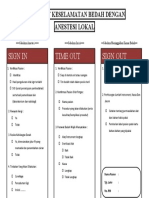 Checklist Keselamatan Bedah Dengan Anestesi Lokal