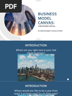 Business Model Canvas Presentation For Real Estate Workshop