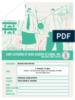 MODULE 3 DEVELPOPMENTAL STAGES AND CHALLENGES OF MIDDLE AND LATE ADOLESCENCE Wk.3 PDF