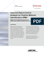 Improved Spectrometric Analysis For Positive Material Identification (PMI)