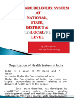 Health Care Delivery System AT National, State, District & Local Level