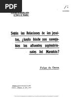 Según Las Relaciones de Los Jesuitas,¿hasta Donde Son Navegables Los Afluentes Septentrionales Del Marañón Felipe de Osman