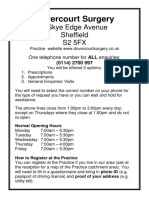 Dovercourt Surgery: 3 Skye Edge Avenue Sheffield S2 5FX