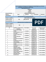 Formato de Registro de Estudiantes 2020 - 2021