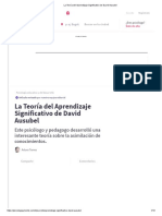 La Teoría Del Aprendizaje Significativo de David Ausubel