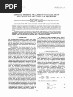 General Thermal Analysis of Parallel-Flow Flat-Plate Solar Collector Absorbers