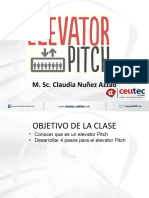 Elevator Pitch M. SC Claudia Nuñez Azzad