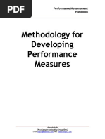 Methodology For Developing Performance Measures