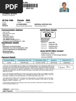 05 Feb 1990 Female GEN: Communication Address GATE Exam Details